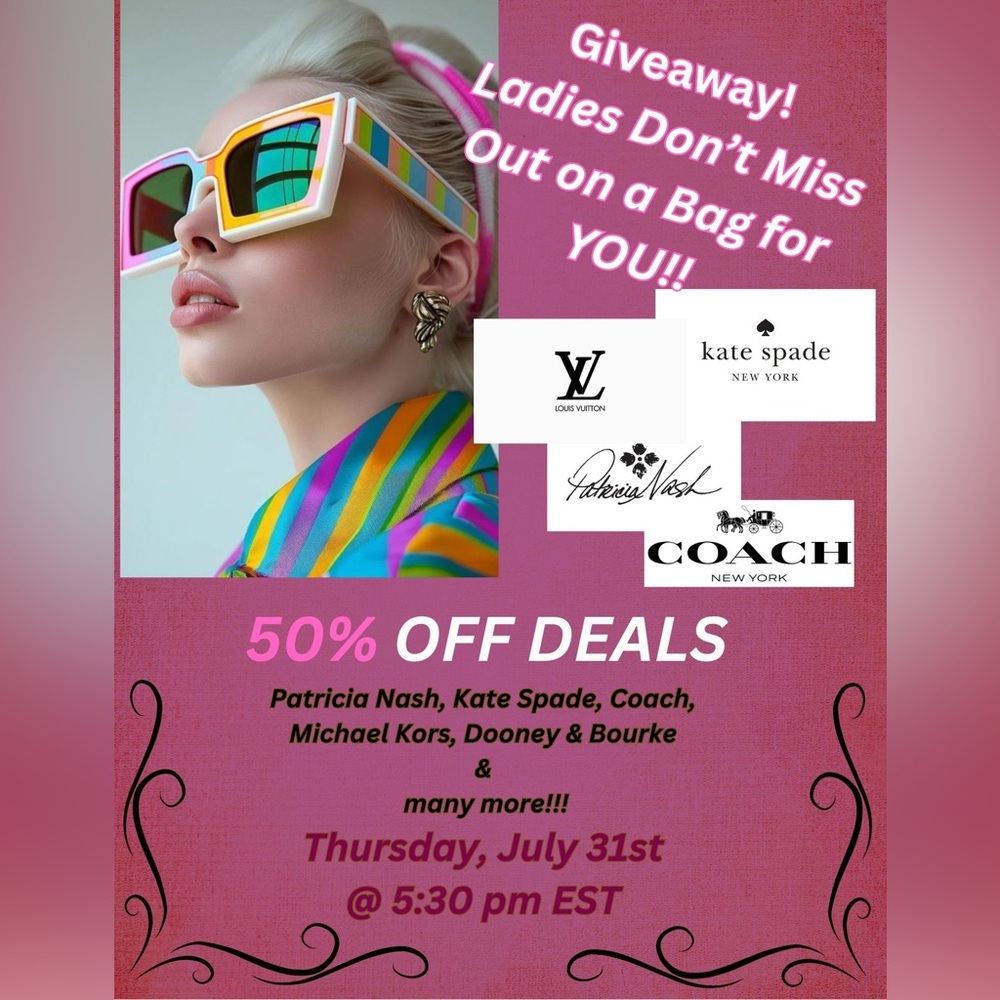 Bag Sale Is Happening!!!!! 50% Off Section!!